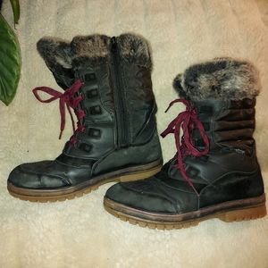 Women's faux fur winter boots